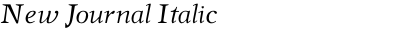 New Journal Italic